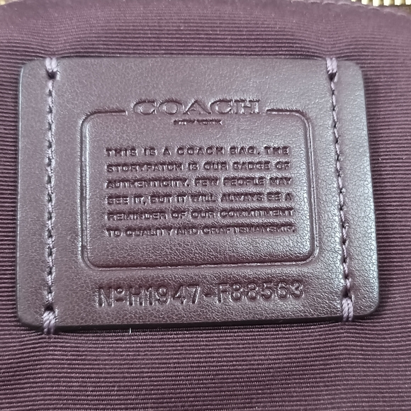 Authentic Coach Mini Surrey Carryall:Signature Canvas in Victorian Floral Print - Picture 12 of 15